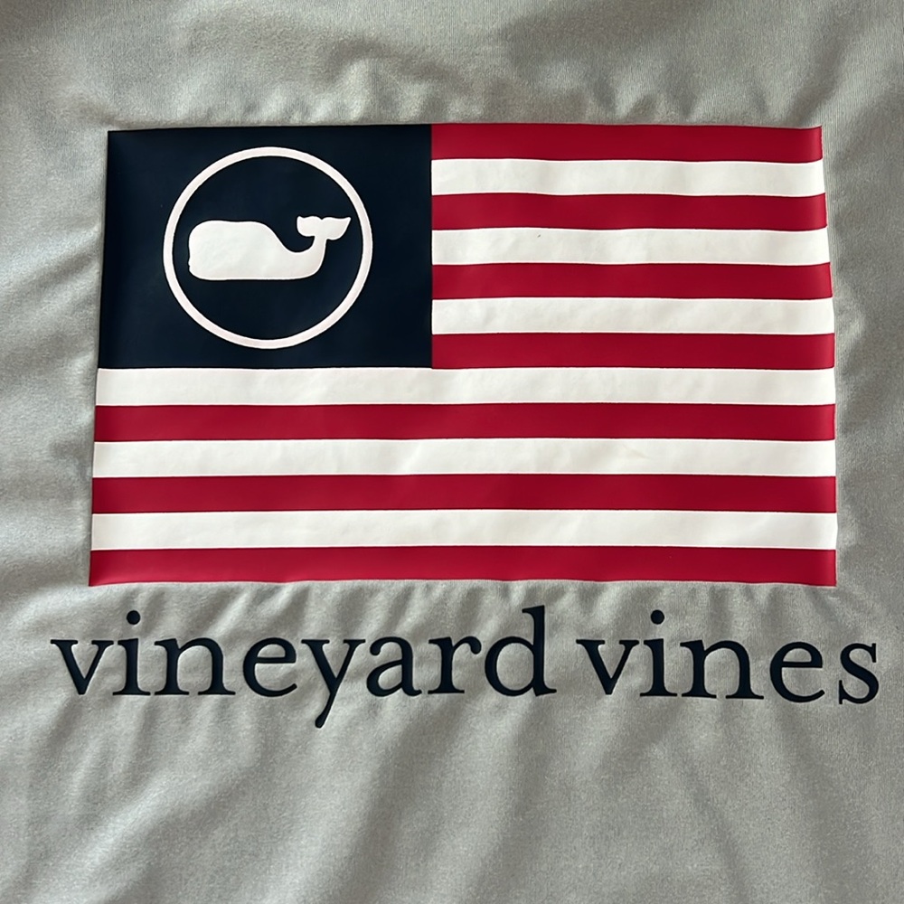 Vineyard vines youth American Flag performance long sleeve shirt size L - Picture 2 of 10